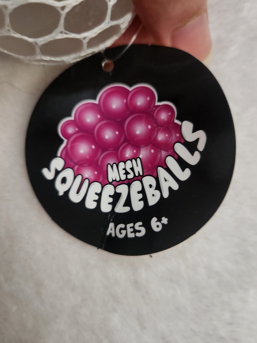 Two Mesh Squeezeballs Kids Sensory Toy - Blue/Clear